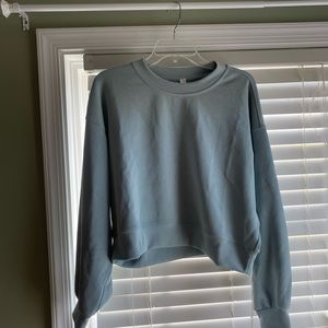 Lulu lemon perfectly oversize crew, pastel teal color